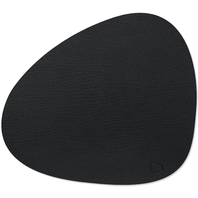 Curve L Table Mat Bull, 37x44 cm, Black