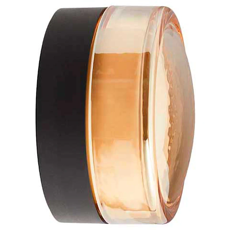 Loom Design Otto Convex Clear Wall Lamp Ø13 cm, Amber