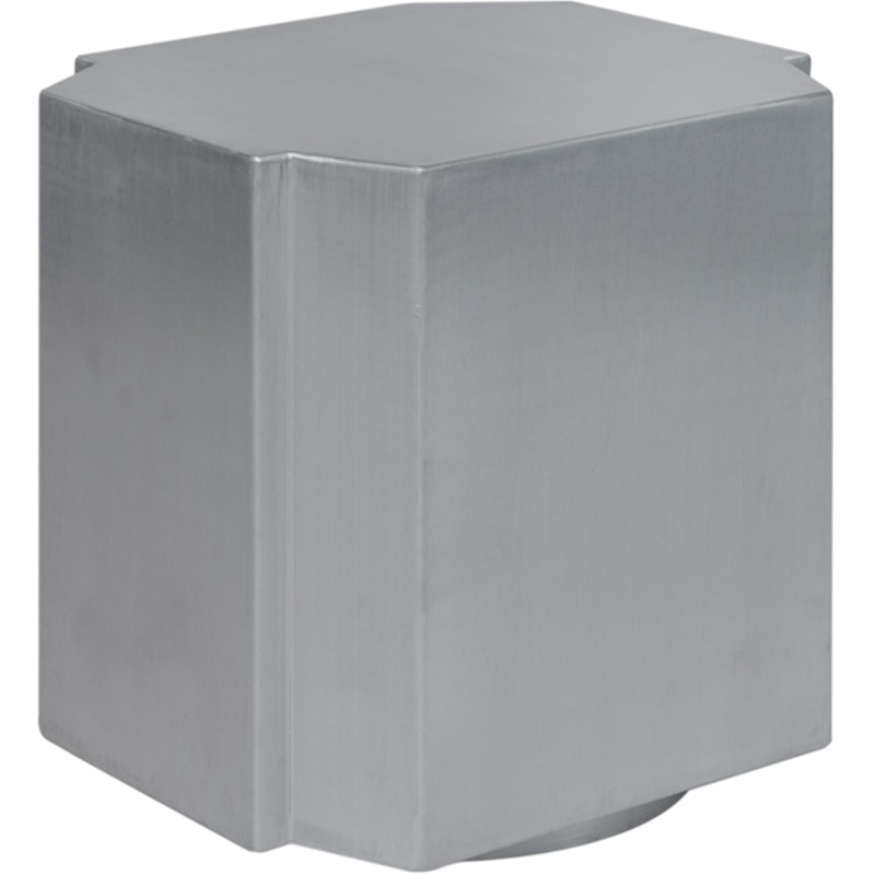 Funki Stool 01 40x46 cm, Brushed Aluminium