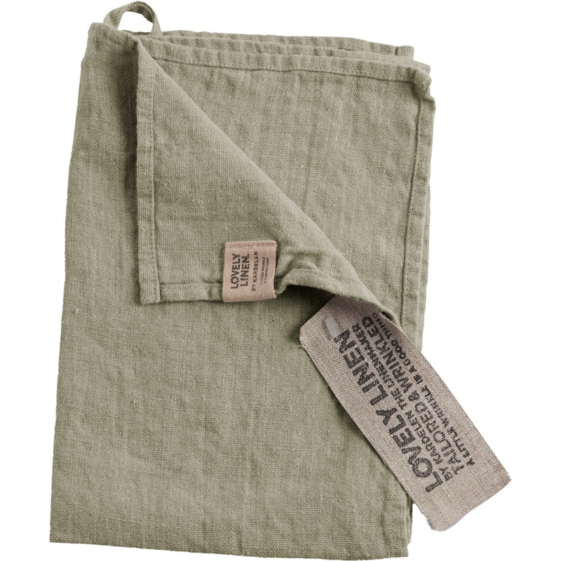 Lovely Guest Towel Linen 35x50 cm, Avocado