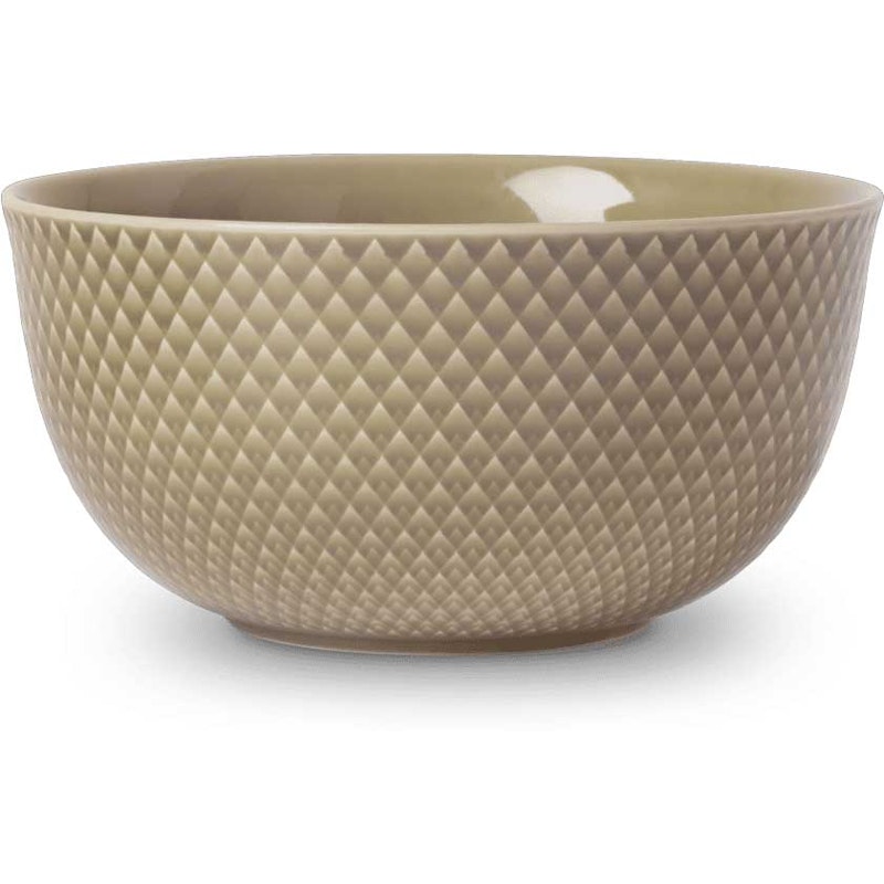 Rhombe Earth Serving Bowl 17,5 cm, Clay