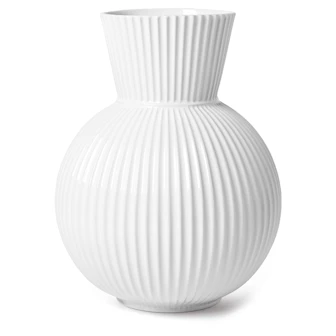 Vaso In Vetro Lyngby Porcelæn Form 70/2 H10 Trasparente, Soffiato A Bocca