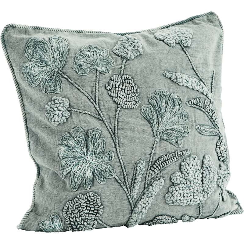 Applique Cushion Cover 50x50 cm, Green