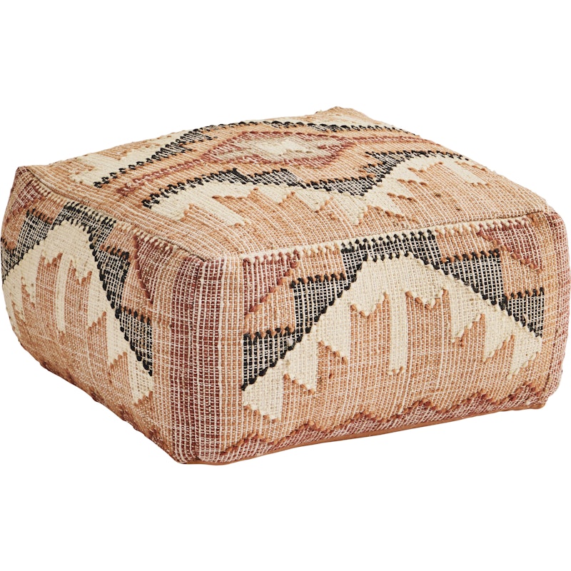 Pouf Handwoven Wool 60x60 cm