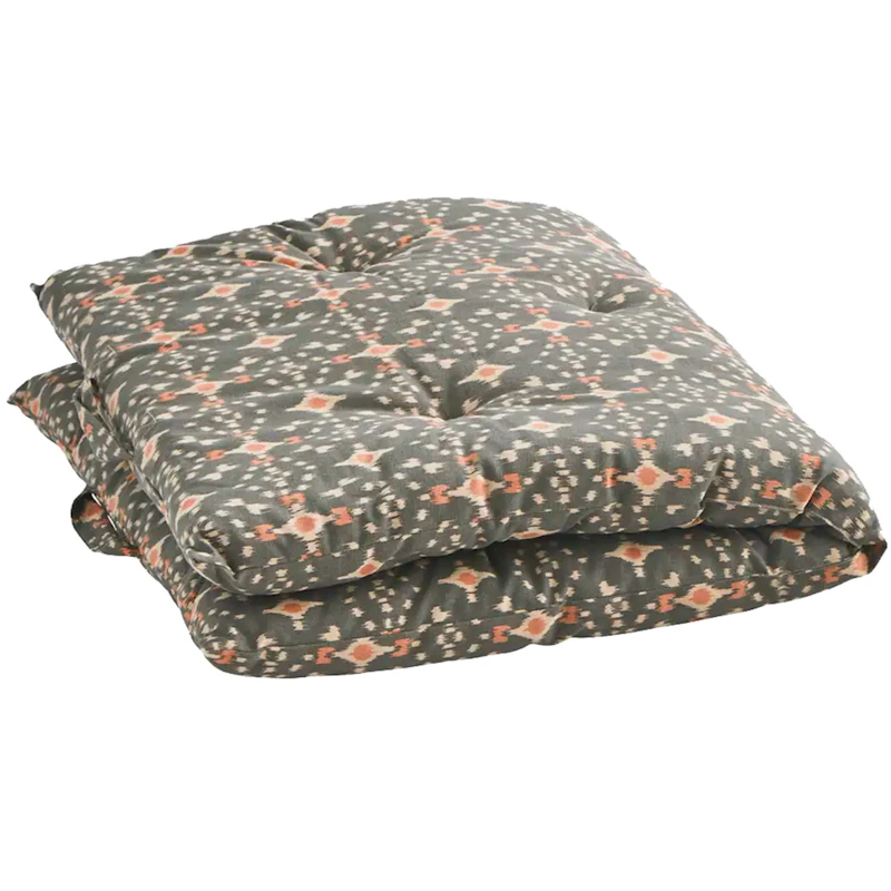 Printed cotton mattress Seat Cushion 60x100 cm, Ecru