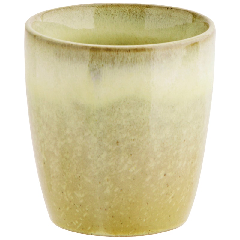 Cup Ø7,5 cm, Green / Light Yellow