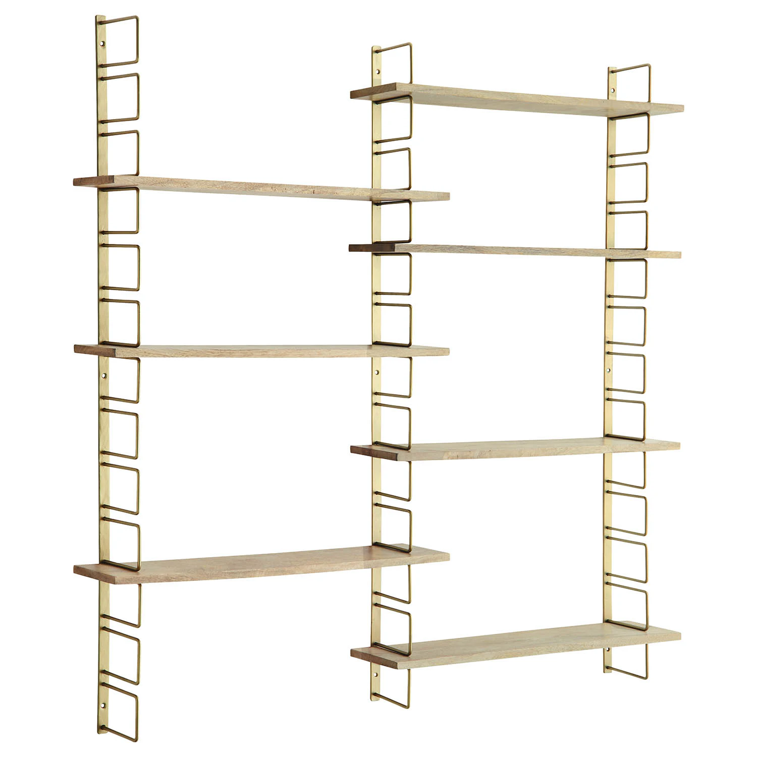 【新品】Magical Furniture Brass side shelf Wall Shelf Antique Brass, 119x123 cm from Madam Stoltz | RoyalDesign