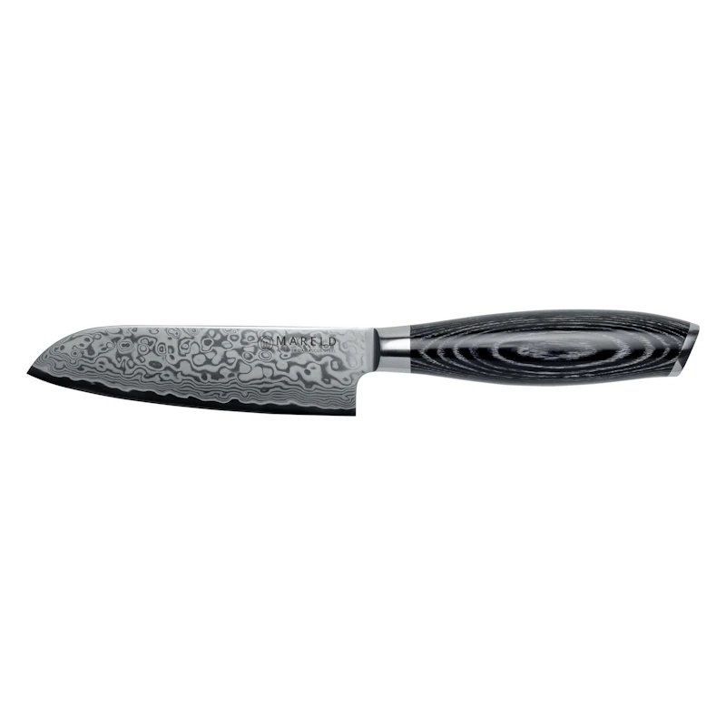 Akio Santoku Knife 13 cm, Black