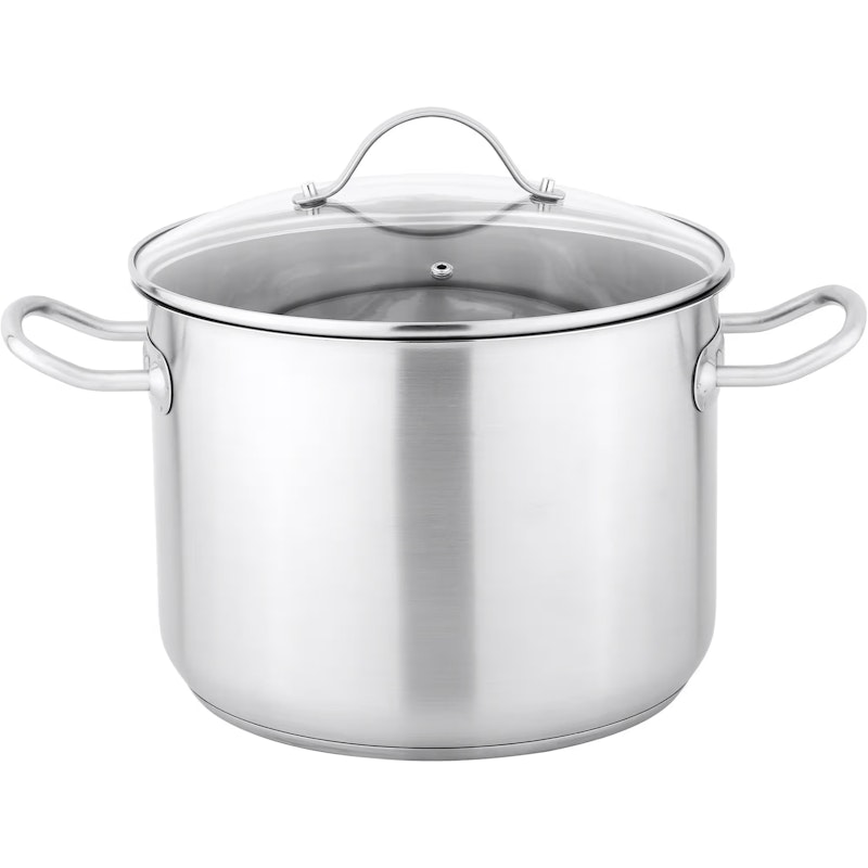 Pot With Glass Lid 10 L