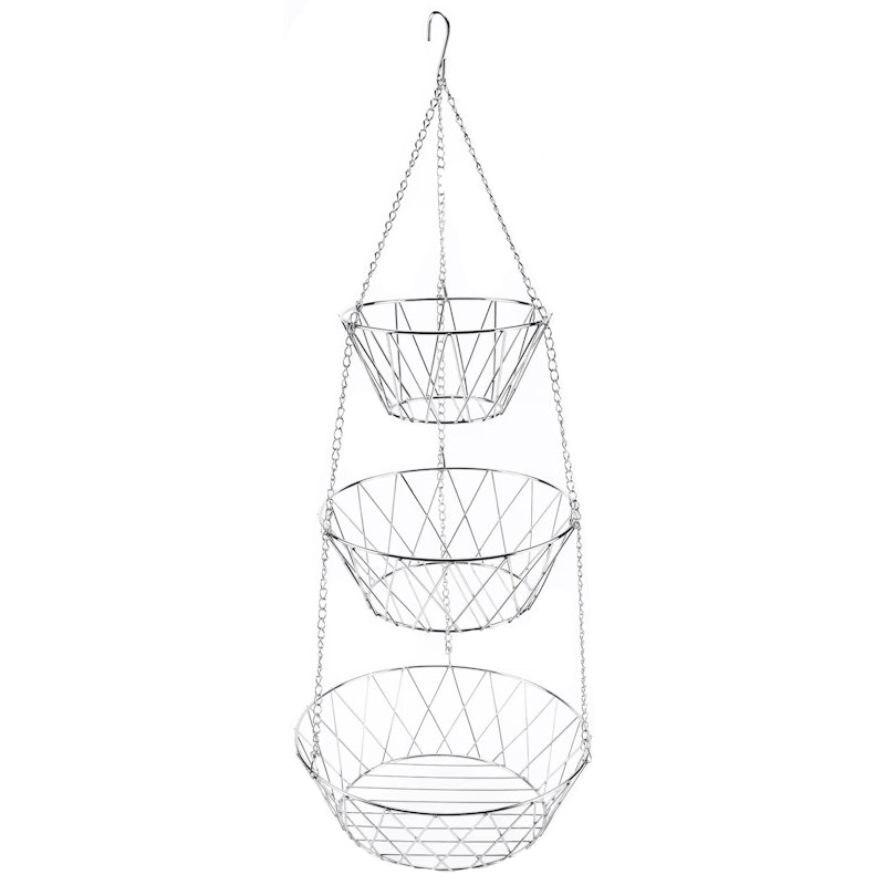 Storage Basket / Fruit Basket, Chrome