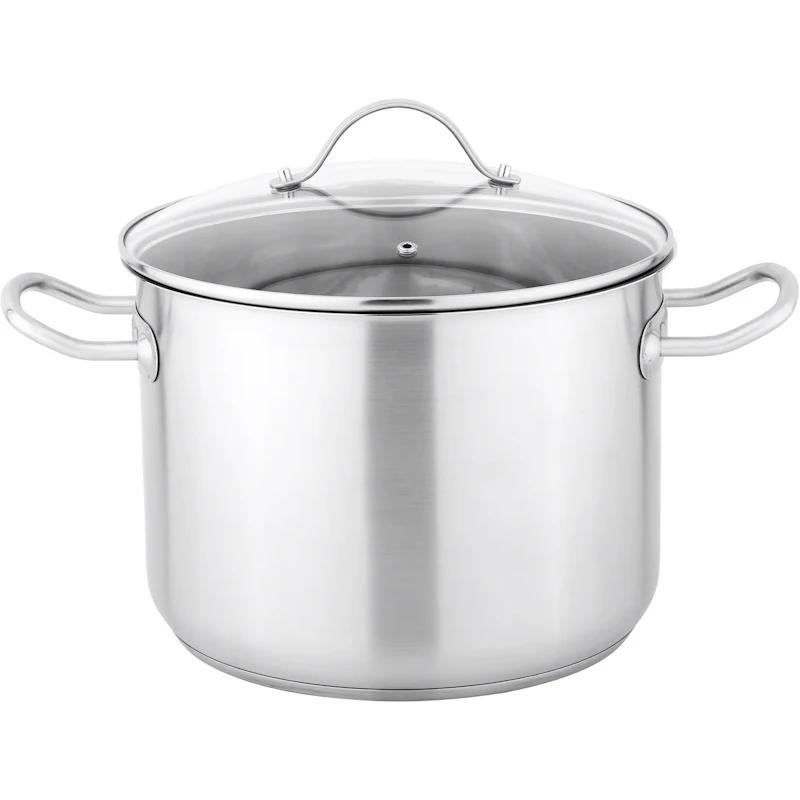 Pot With Glass Lid 10 L