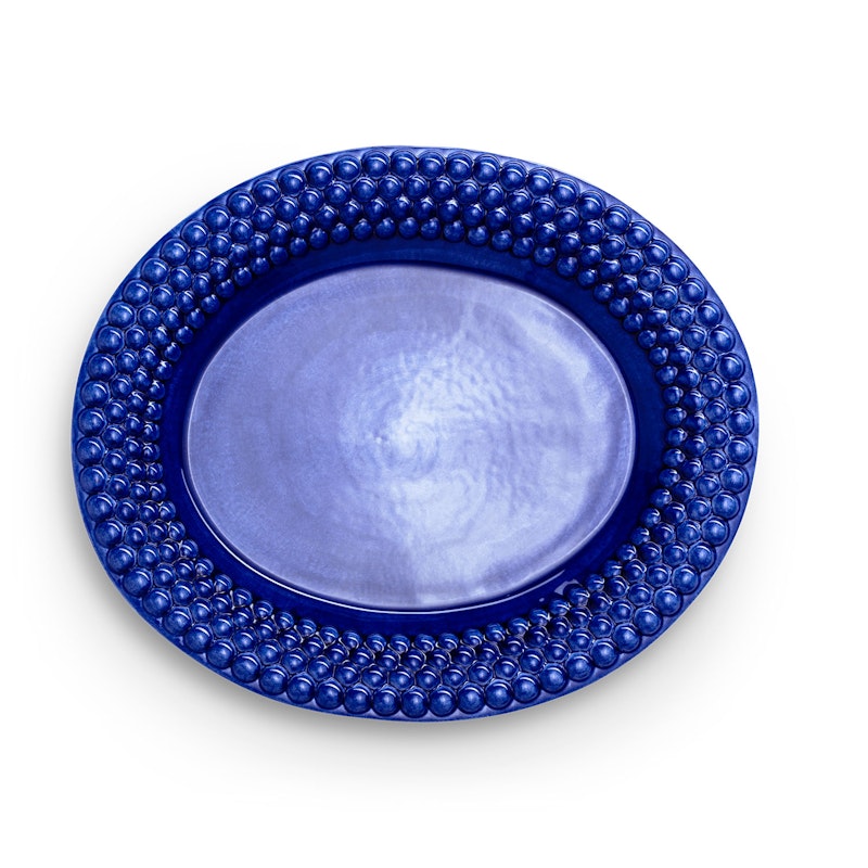 Bubbles Platter Oval 35 cm, Blue