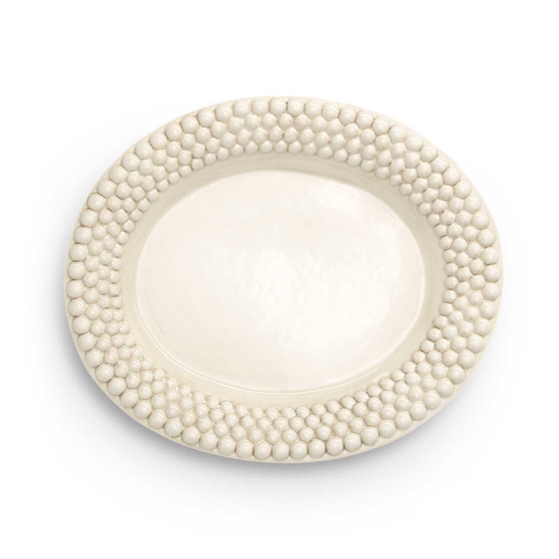 Bubbles Platter Oval 35 cm, Sand