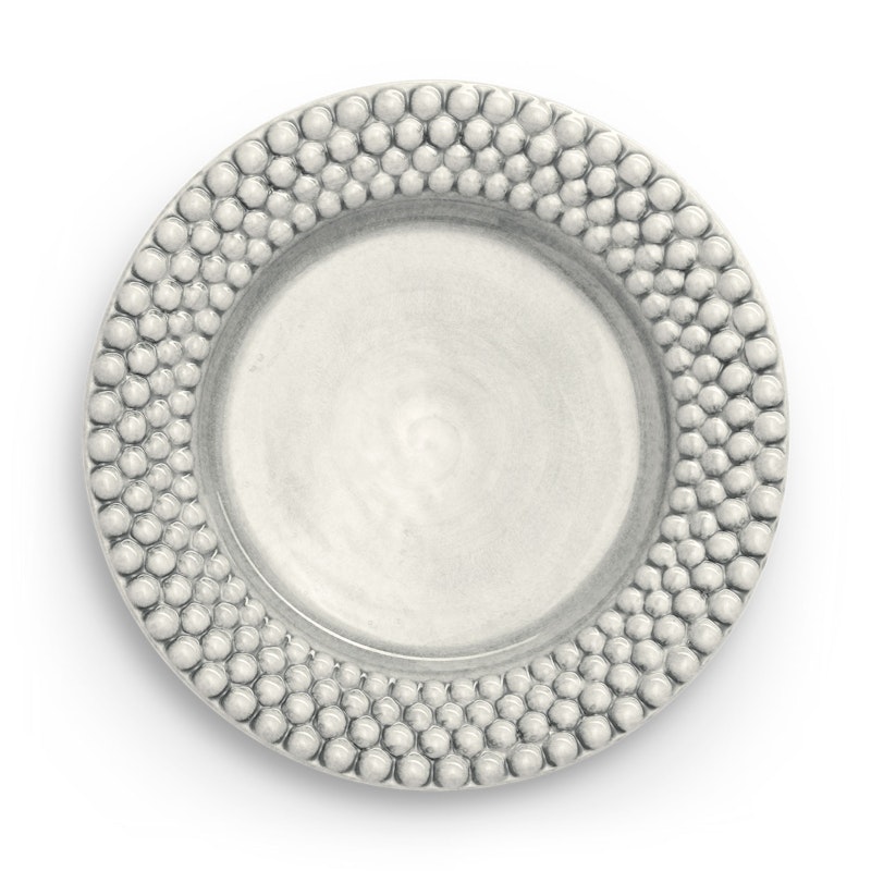 Bubbles Plate 28 cm, Grey