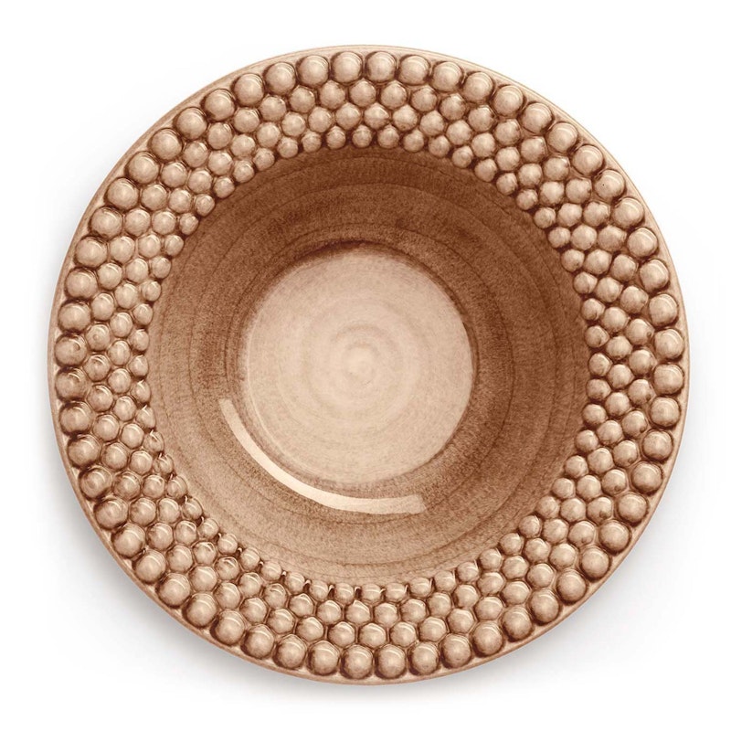 Bubbles Soup Plate 25 cm, Cinnamon