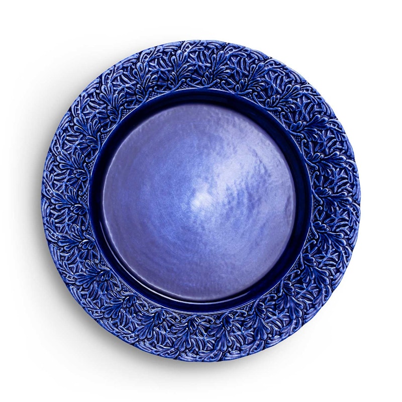 Lace Plate 25 cm, Blue
