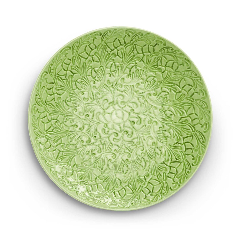 Lace Platter 34 cm, Green