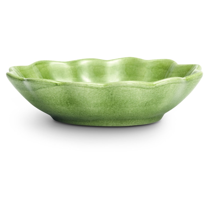 Oyster Bowl 16x18 cm, Green