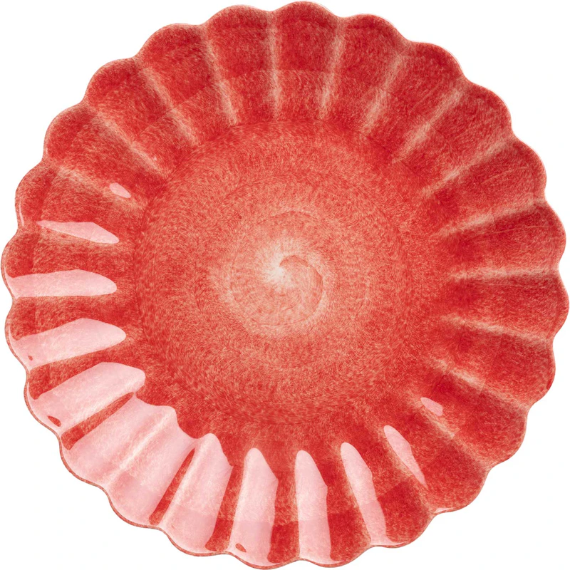Oyster Plate 28 cm, Red