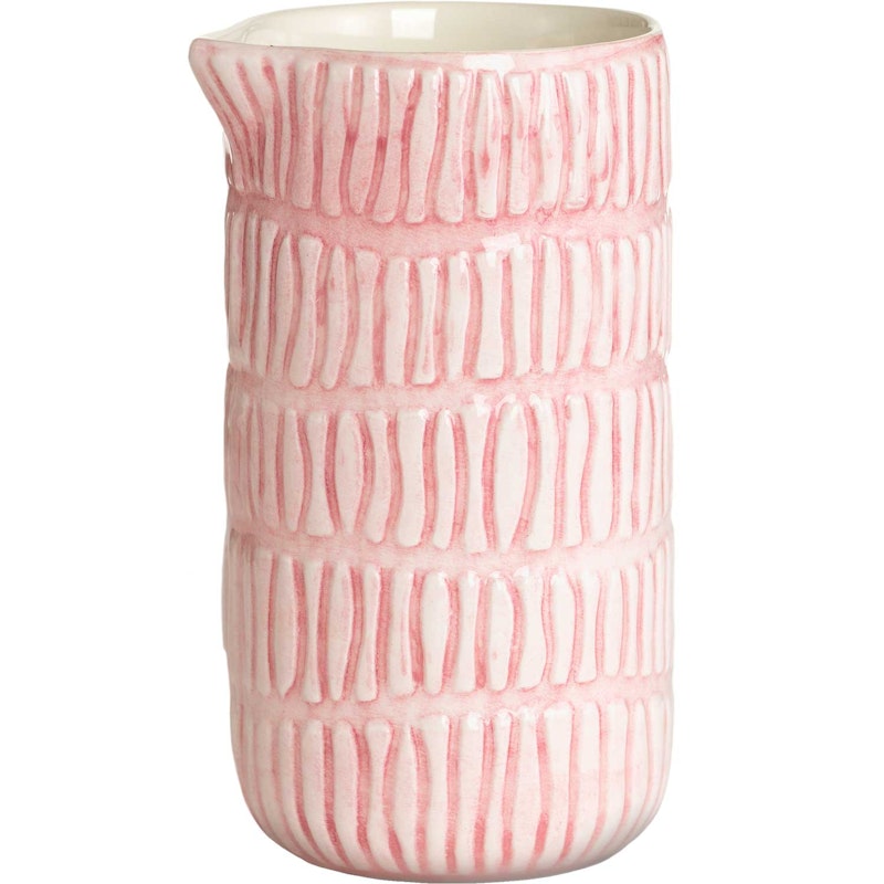 Stripes Jug 30 cl, Light Pink