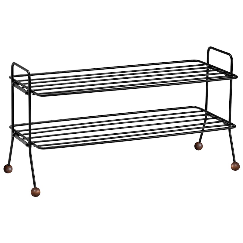 Bill Shoe Shelf S, Black/Brown