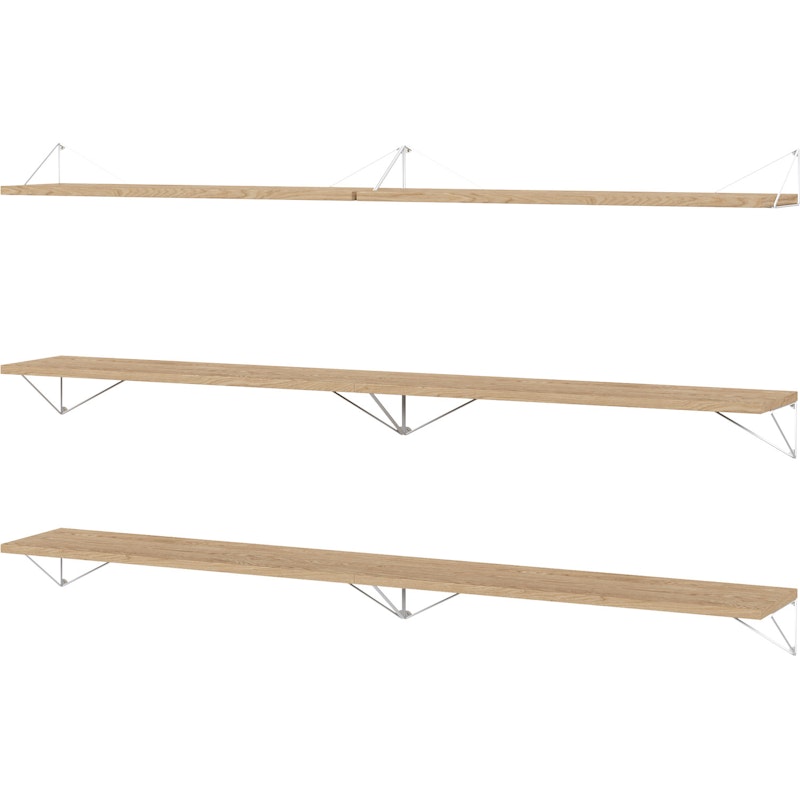 Pythagoras Shelf Set 6 Shelves, Oak / White