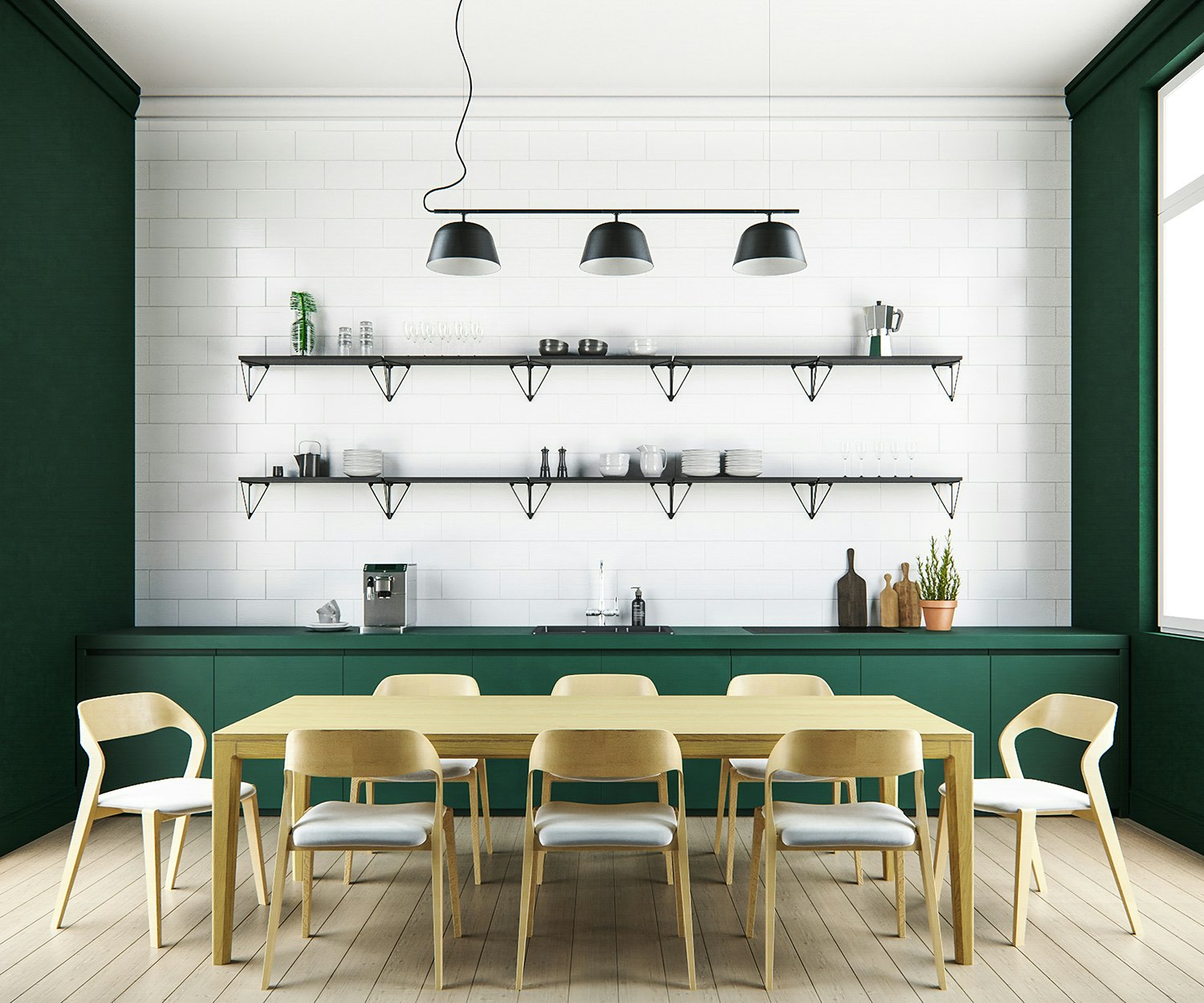 Pythagoras Shelf Set, White from Maze | RoyalDesign