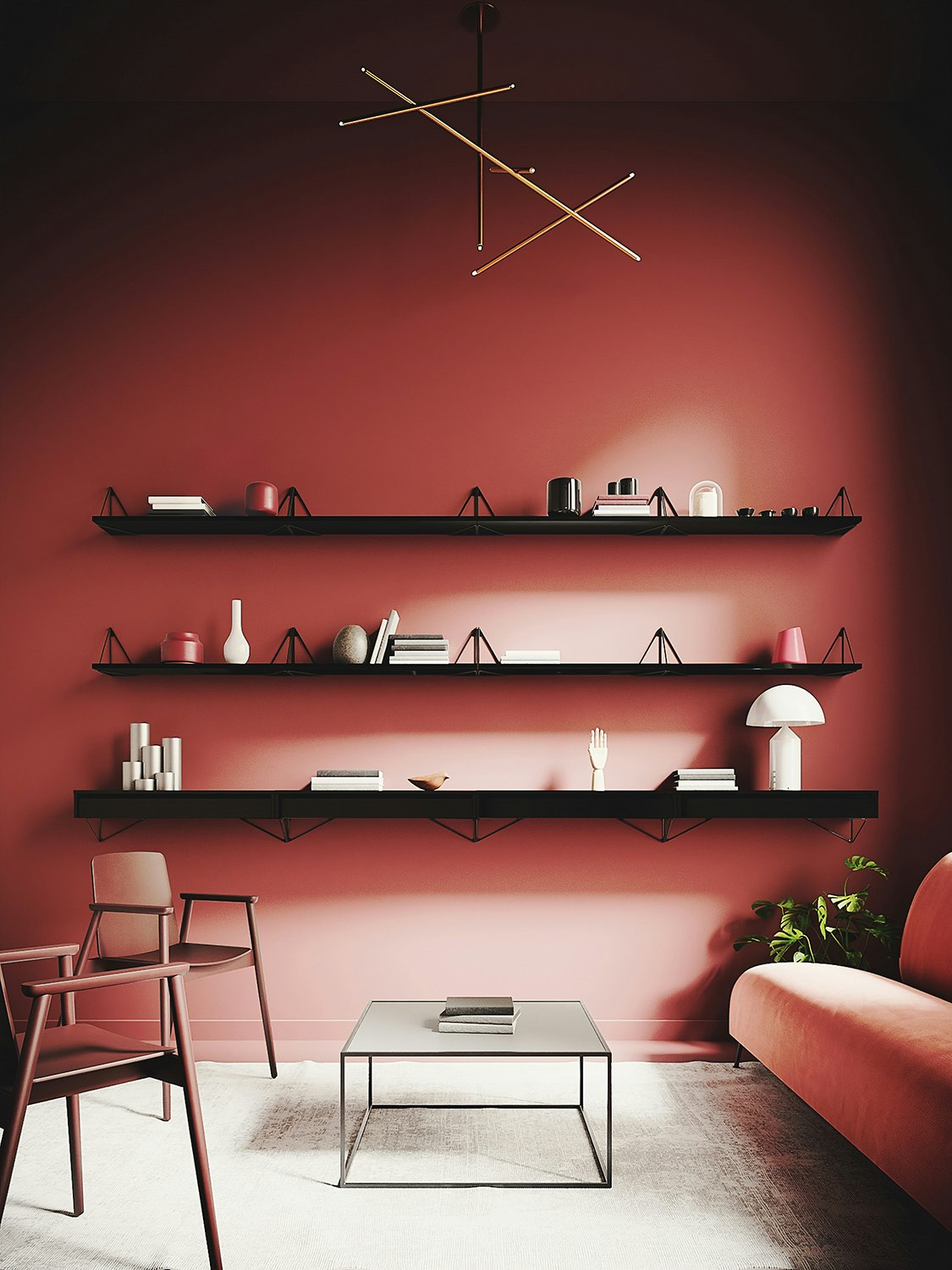 Pythagoras Shelf Set, White from Maze | RoyalDesign