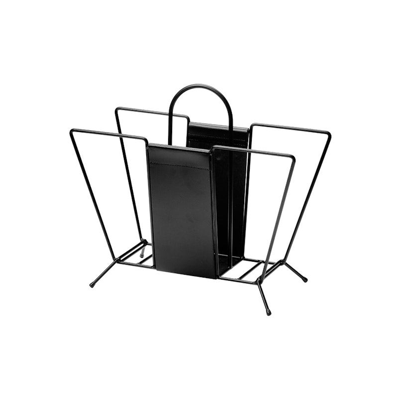 Suitcase Magazine Holder, Black /Black