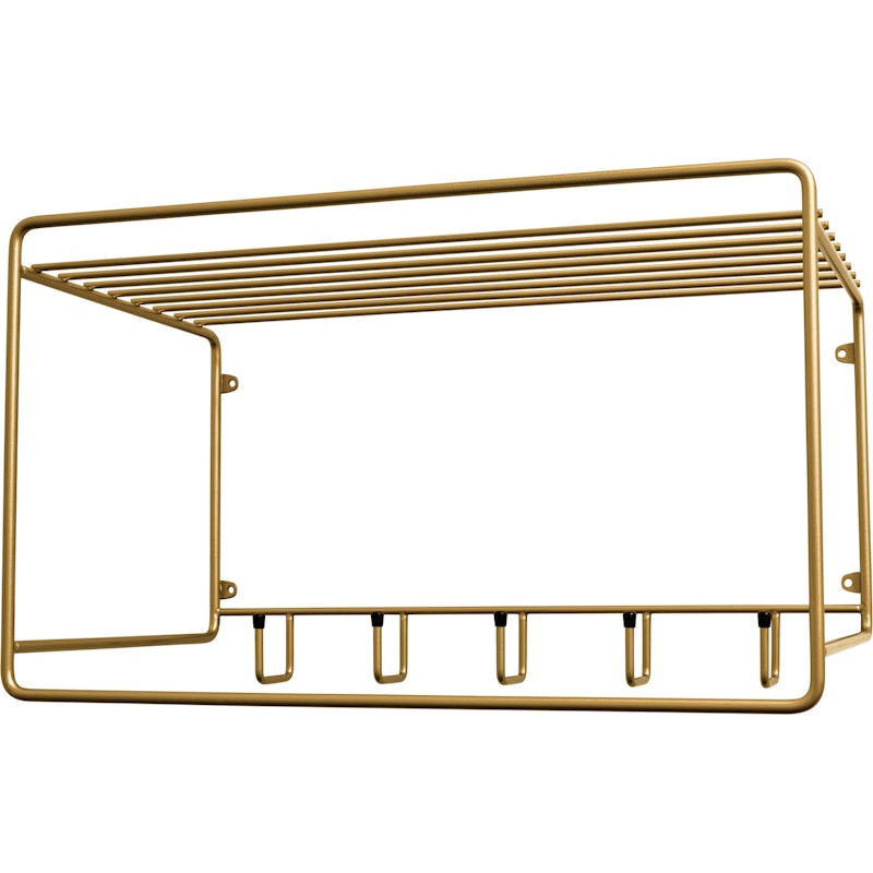 Uptown Hat Rack, Brass