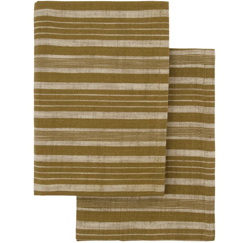 Kitchen Towel 50x70 cm 2-pack, Olive Green