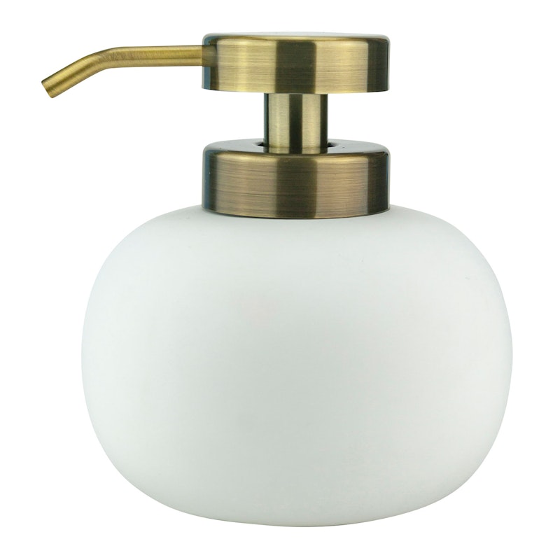 Lotus Soap Dispenser Low, White