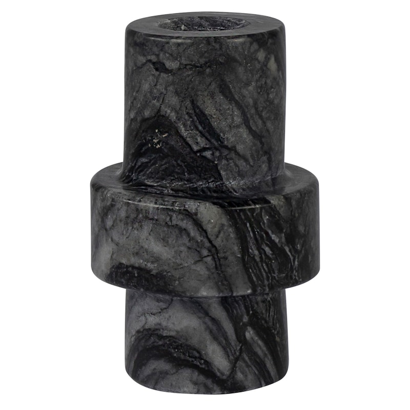 Marble Candle Holder Large, Grey