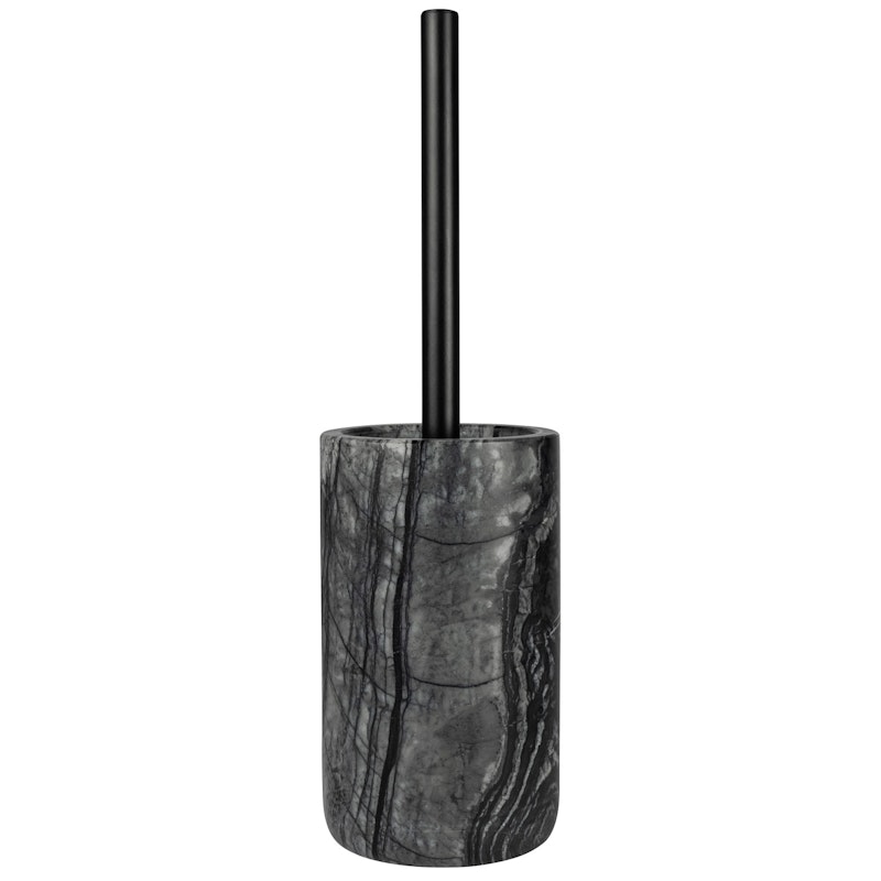 Marble Toilet Brush, Black/Grey