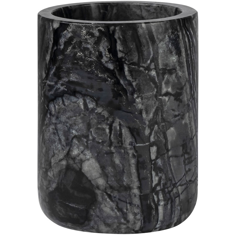 Marble Toothbrush Holder, Black/Grey