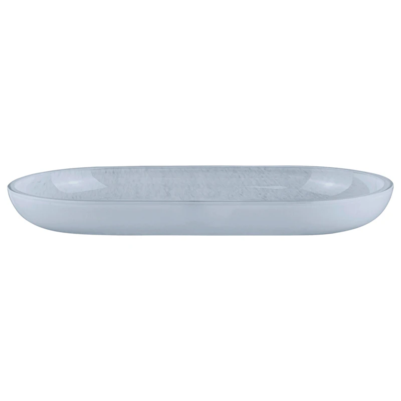 Opal Glass Dish, Light Blue