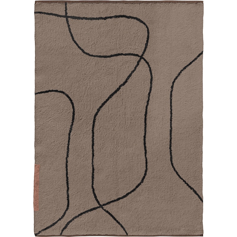 Shadow Rug 100x140 cm, Brown
