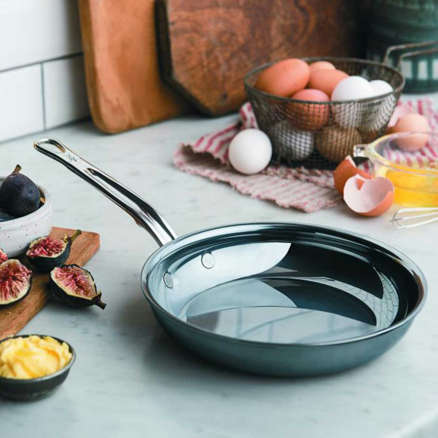 Hestan Nanobond フライパン 28cm Large Titanium Skillet | Non-Toxic Induction Frying Pan