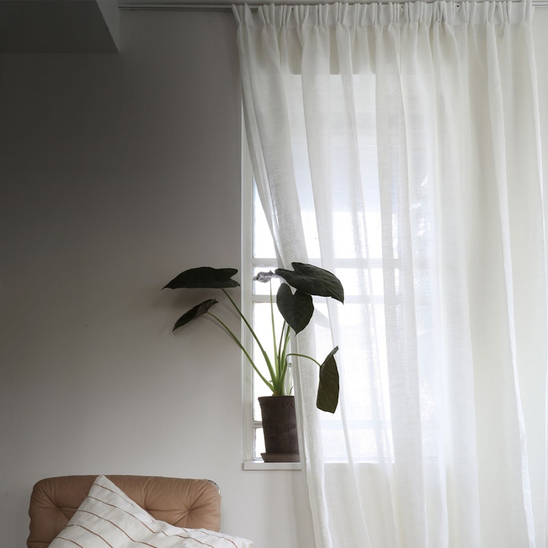 Alice Curtain Double Width 290x270 cm, White