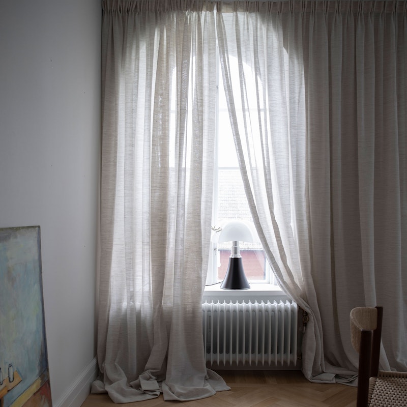 Ellie Curtain Double Width 290x270 cm, Seagrass Nature