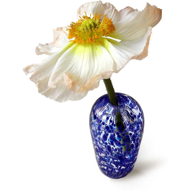 Liv Vase Mouth-blown Glass, Blue