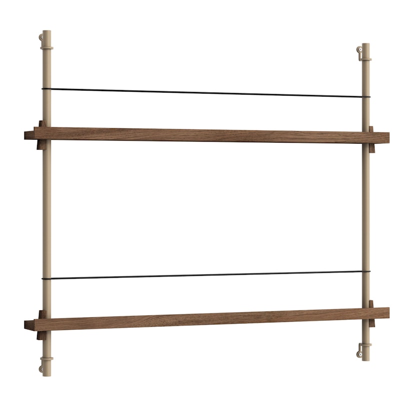 Magazine Shelf 73x85 cm, Smoked Oak/Warm Grey