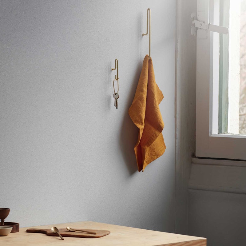 Wall Hooks Small 2-pack, Matte Gold from MOEBE | RoyalDesign