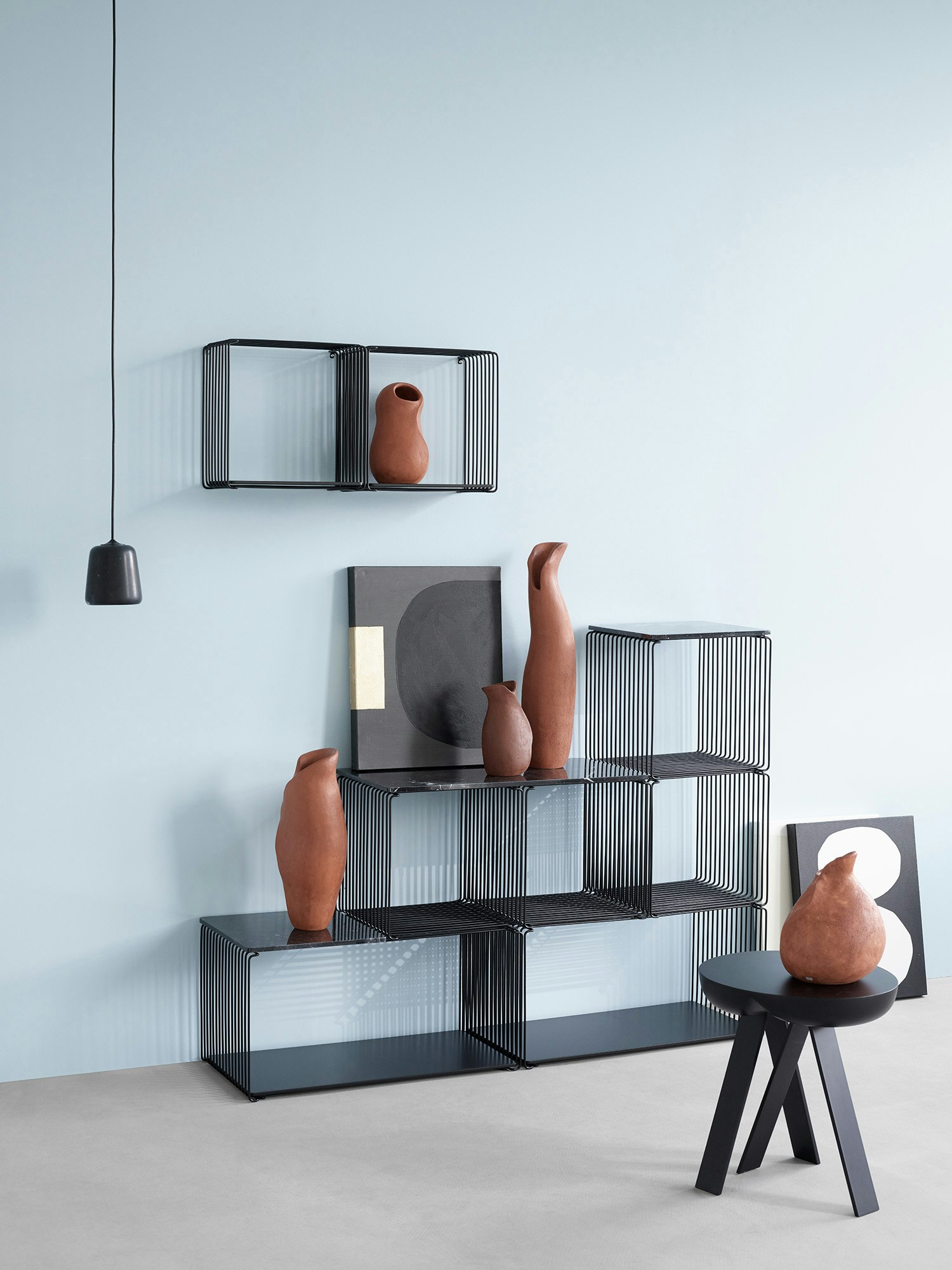 Montana モンタナ パントン リプロダクト　スペースエイジ　ポストモダン Panton Wire Extended Shelf 34, Pine from Montana | RoyalDesign