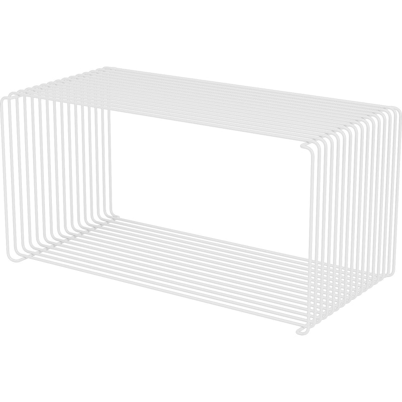 スチールラック・メタルラック Montana Panton Wire Shelf Chrome Single Panton Wire Extended Shelf 34, Snow from Montana | RoyalDesign