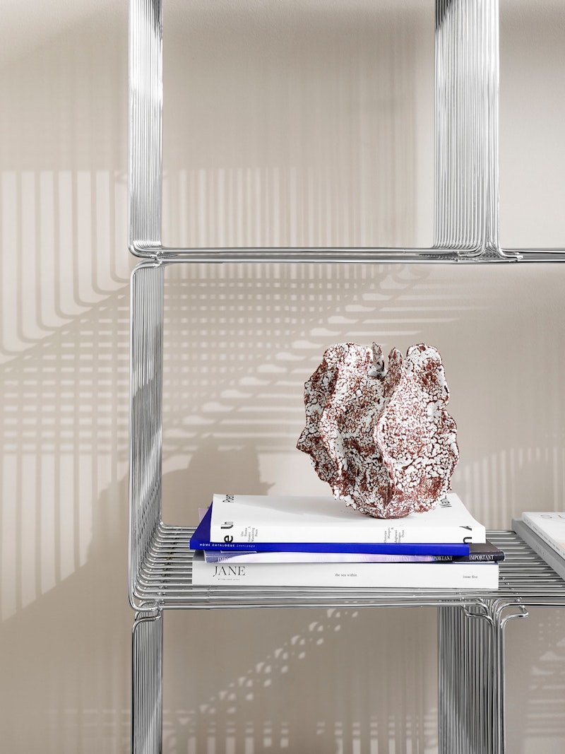 スチールラック・メタルラック Montana Panton Wire Shelf Chrome Single Montana Furniture Panton Wire Single module, depth 34,8 cm, 43