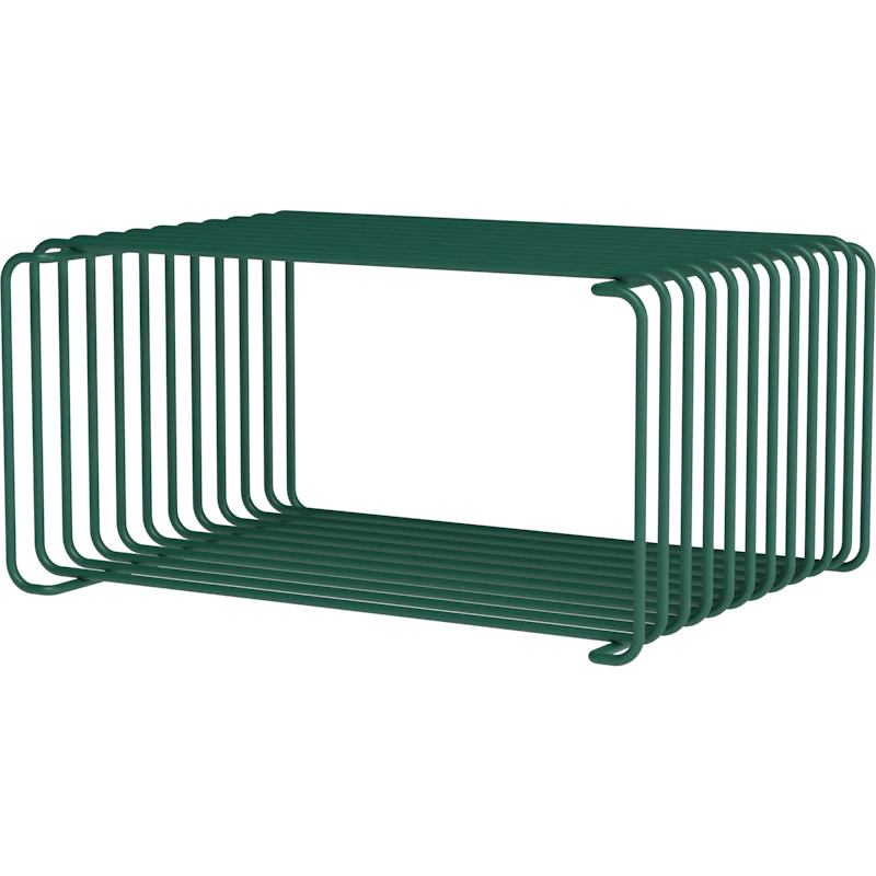 Panton Wire Half Height Shelf 25,7 cm, Pine