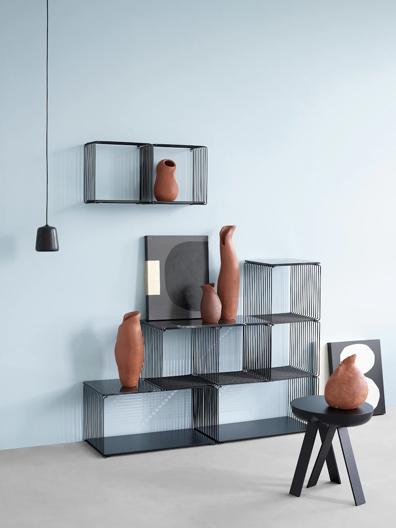 Panton Wire Shelf 34, Black from Montana | RoyalDesign