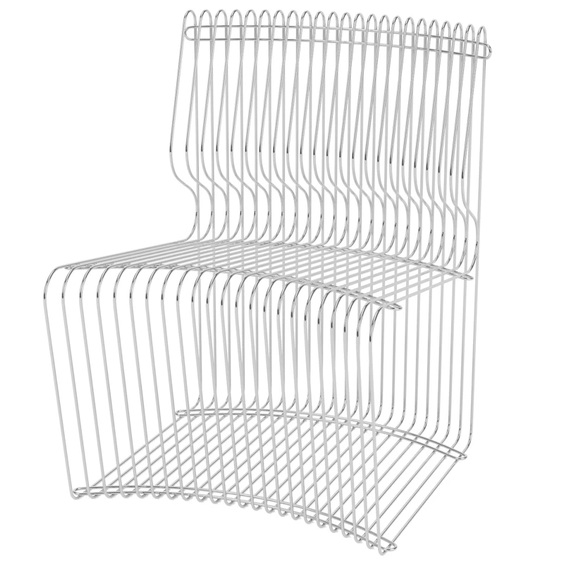 Pantonova Lounge Chair Linear, Chrome