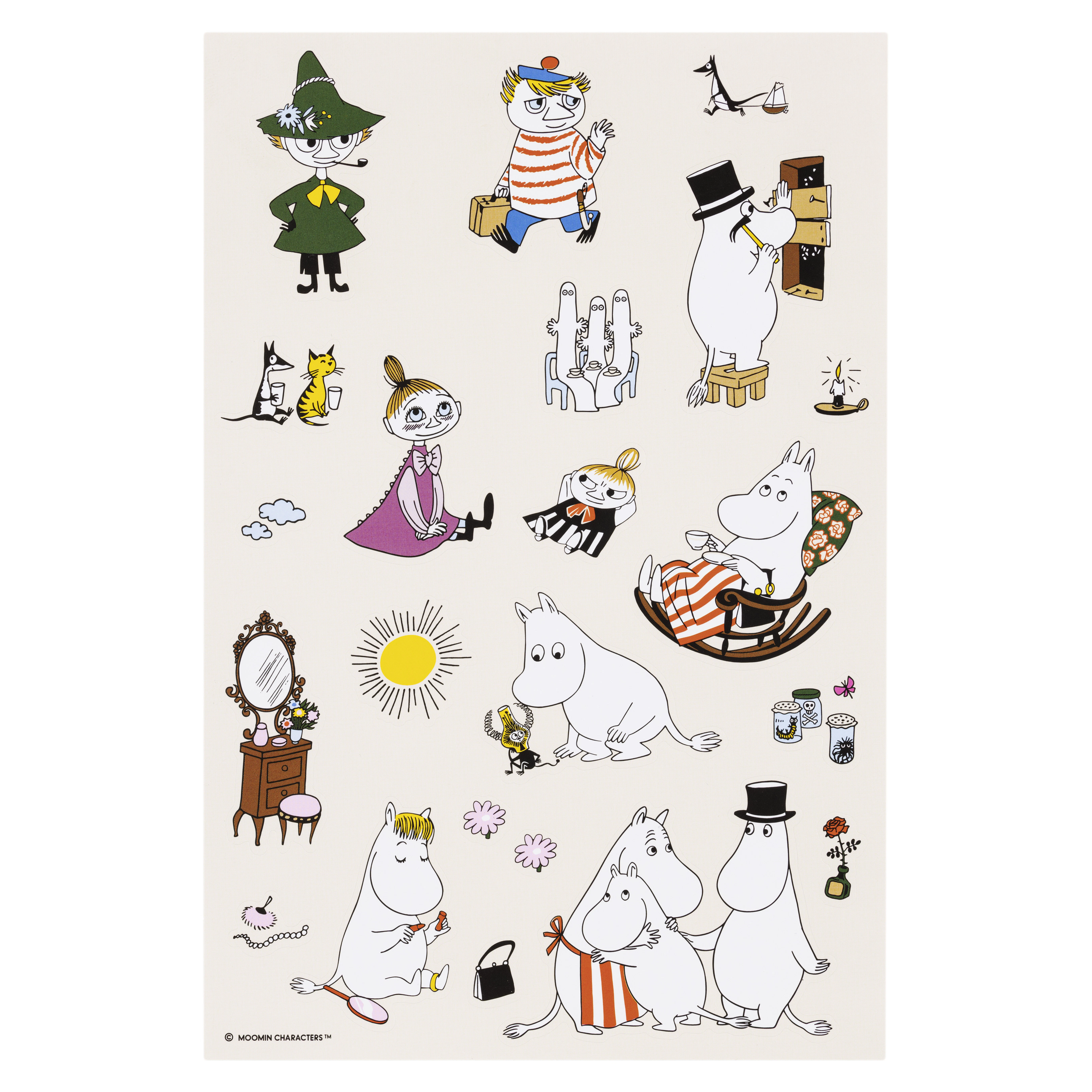 Moomin Stickers Characters 1 from Moomin Arabia | RoyalDesign